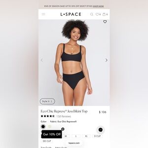 L Space Jess Bikini Top